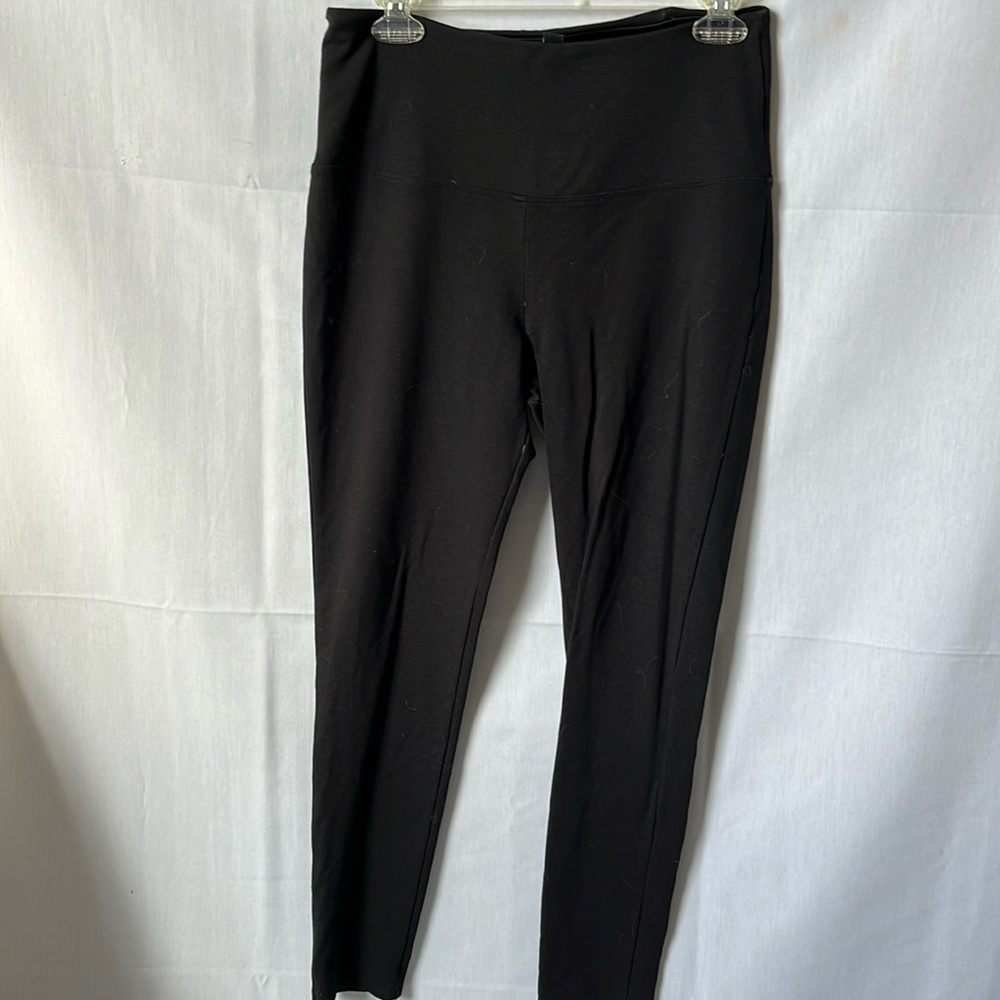 Jones New York Black Pull On Leggings Size Large Stretch Career Casual